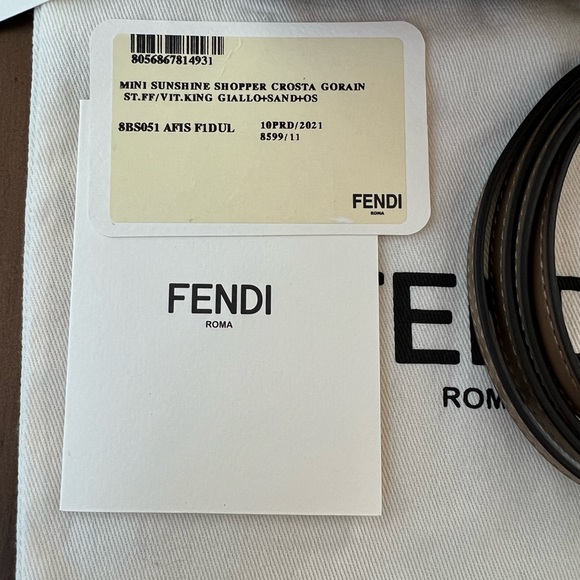 NWT Fendi Sunshine Mini Tote - Picture 5 of 11